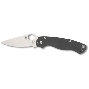 Spyderco Para Military 2 Pocket Knife 3.47" Drop Point Maxamet Blade G-10 Handle Gray