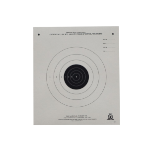 NRA Official Pistol Target B-2 50' Slow Fire Paper 100PK