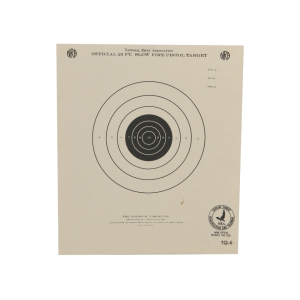 NRA Official Pistol Target TQ-6 25' Slow Fire Paper 100PK
