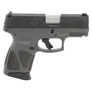 Taurus G3C 9mm Luger Pistol 3.2" Barrel 12+1 Round Black Slide Gray Grip Gray Frame Manual Safety