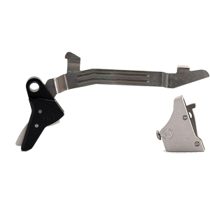 Timney Triggers Alpha Competition Trigger for Glock 20, 21, 29, 30, 40 Gen 3, 4 Black with Silver Safety
