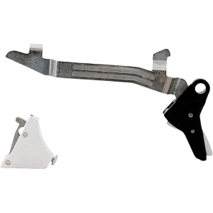 Timney Triggers Alpha Competition Trigger for Glock 17, 19, 34 Gen 5 Black with Silver Safety