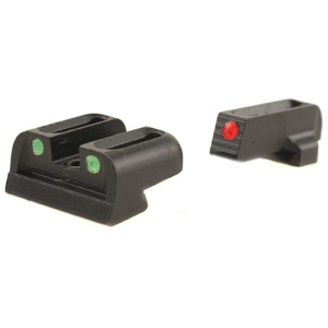 TRUGLO Fiber Optic Sight Set for Sig Sauer #6 Front #8 Rear Steel Fiber Optic Red Front, Green Rear