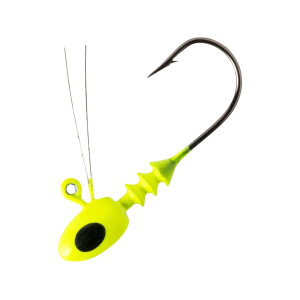 Bobby Garland Brushoff 1/16oz Darter Jighead Mo'Glo Chartreuse - Bobby Garland
