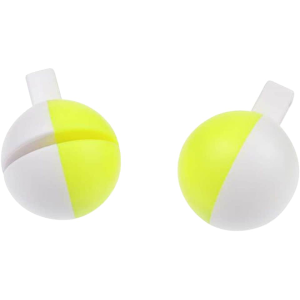 EZOn Bobber 1" Yellow/White 2PK