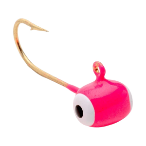 Mr. Crappie Teen-Zee Sausage Head 1/32oz Football Jighead Pink