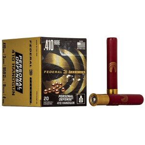Federal Premium Personal Defense 410 Ammo 3" #000 Buckshot 5 Pellets Box of 20