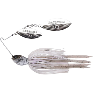 Megabass SV-3 Double Willow Spinnerbait 3/8oz White Python Nickel