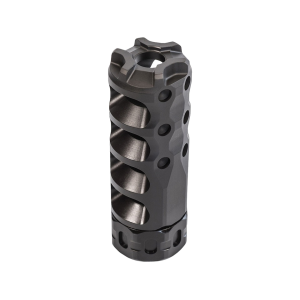 Precision Armament HYPERTAP Slim Muzzle Brake 6.5mm, 264 Caliber 5/8"-24 Thread Black