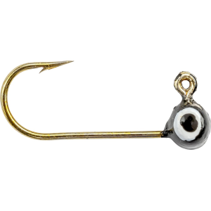 Mr. Crappie Teen-Zee Sausage Head 1/16oz Football Jighead Black