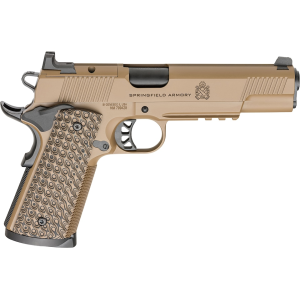 Springfield Armory 1911 TRP AOS 45 ACP Pistol 5" Barrel 8+1 Round Coyote Slide Coyote/Black Grip Coyote Frame