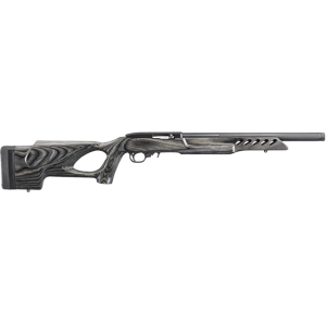 Ruger 10/22 Target Lite Semi Automatic Rifle 22 Long Rifle 16.1" Matte Threaded Barrel Black Frame Wood Thumbhole Stock