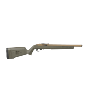 Ruger 10/22 Magpul Hunter Semi Automatic Rifle 22 Long Rifle 16.1" Fluted Bronze Threaded Barrel Bronze Frame Olive Drab Field Stock