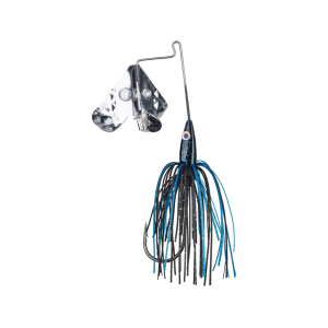 Strike King Tri-Wing Mini Buzz King Buzzbait 1/8oz Black Blue Silver