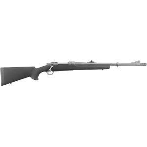 Ruger Hawkeye Alaskan Bolt Action Rifle 300 Winchester Magnum 20" Stainless Threaded Barrel Bead Blasted Stainless Frame Black Field Stock