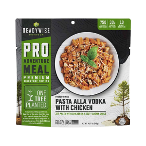 ReadyWise Outdoor Pro Meal Farfalle alla Vodka with Chicken Freeze Dried Food