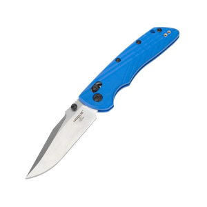 Hogue Deka Pocket Knife 3.25" Clip Point CPM MagnaCut Stainless Blade Polymer Handle Blue