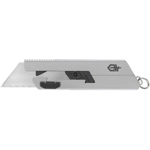 Gerber EAB Mini Pocket Knife 0.7" Utility Stainless Steel Stainless Blade Stainless Steel Handle Silver