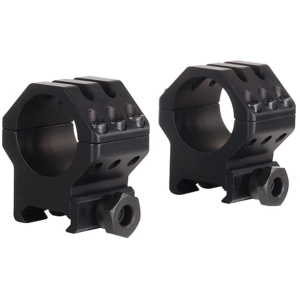 Weaver Tactical 6 Hole Picatinny 1" Scope Rings Matte Black High