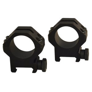 Weaver Tactical 4 Hole Picatinny 30mm Scope Rings Matte Black High