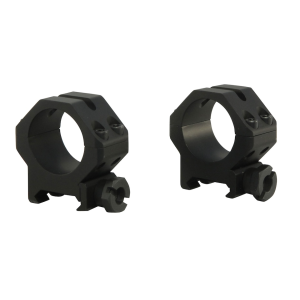Weaver Tactical 4 Hole Picatinny 30mm Scope Rings Matte Black Medium