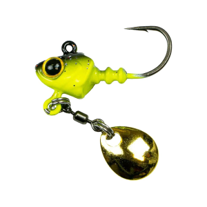 6th Sense Pecos 1/8oz Underspin Jighead Black Neon - 6Th Sense