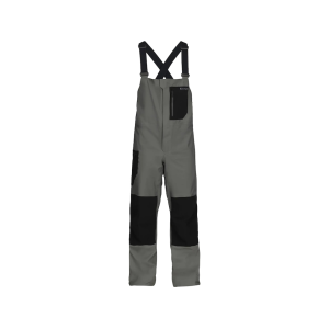 Simms Men's Vapor Elite Rain Bibs Gray/Black Large