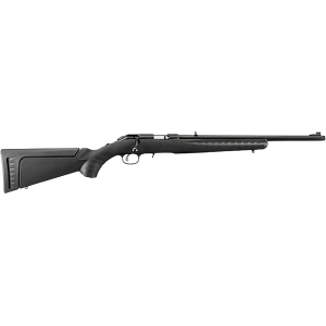 Ruger American Rimfire Bolt Action Rifle 22 Long Rifle 18" Satin Barrel Blued Frame Black Field Stock