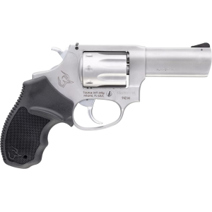 Taurus Model 942M 22 Winchester Magnum Rimfire (WMR) Revolver 3" Stainless Barrel 8 Round Black Grip