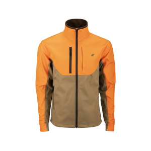 McAlister Men's Upland Tech Softshell Jacket Orange/Khaki Medium