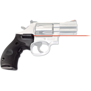 Crimson Trace Lasergrips Laser Sight S&W K, L-Frame Round Butt Open Backstrap Overmolded Rubber Black