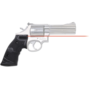 Crimson Trace Lasergrips Laser Sight S&W K, L-Frame Square Butt Overmolded Rubber Black