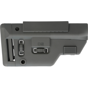 B5 Systems Precision Collapsible Stock AR-15, LR-308 Long Wolf Gray