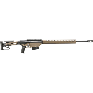 Ruger Precision Bolt Action Rifle 300 Winchester Magnum 26" Black Threaded Barrel Smoked Bronze Cerakote Frame Black Folding Stock