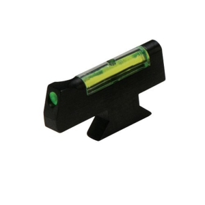 HIVIZ Fiber Optic Front Sight for S&W Revolver with Interchangeable Front Sight .250" Height Steel Green