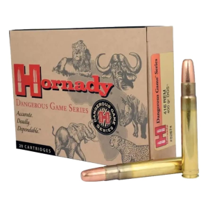 Hornady Dangerous Game 416 Remington Magnum Ammo 400 Grain Hornady DGS (Dangerous Game Solid) Jacketed Flat Nose Box of 20
