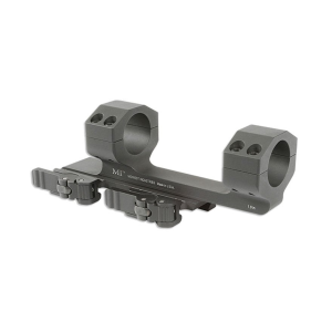 Midwest Industries QD Extended 1-Piece Cantilever Picatinny Scope Mount 1" Rings Matte Black