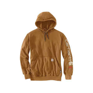 Carhartt Men's FR Force Loose Fit Midweight Logo Sleeve Hoodie Carhartt Brown XL Tall