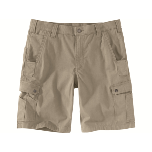 Carhartt Men's Rugged Flex Relaxed Fit Ripstop Cargo Shorts Griege 44" Waist 11" Inseam