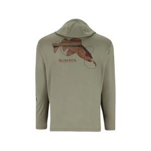 Simms Men's Tech Artist Series Hoodie Willow Walleye XL