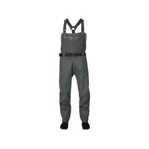 Simms Men's Flyweight Uninsulated Breathable Stocking Foot Chest Waders Cinder Medium (9-11)