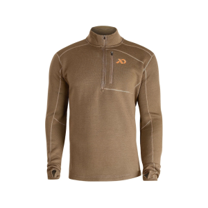 First Lite Men's Furnace Quarter Zip Shirt Dry Earth XL