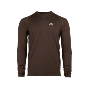 First Lite Men's Wick Quarter Zip Base Layer Shirt Terra Medium