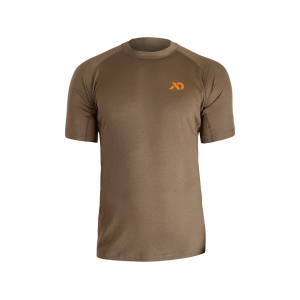 First Lite Men's Wick Short Sleeve Base Layer Shirt Dry Earth 2XL - First Lite
