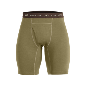 First Lite Men's Wick Long Boxer Briefs Conifer Large