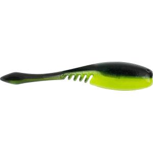 BaitFuel NanoShad 2" Grub Black Chartreuse