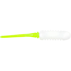 BaitFuel NanoSnak 2" Grub White Chartreuse