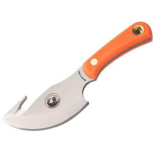 Knives of Alaska Light Hunter Fixed Blade Knife 3.5" Drop Point D2 Bead Blasted Blade SureGrip Handle Orange