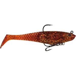 Berkley PowerBait Saltwater Pre-Rigged Cullshad 4" Swimbait 1/2 oz Root Beer Gold