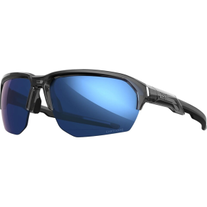 Wiley X Jakl Polarized Sunglasses Gloss Crystal Gray Frame Blue Mirror Lens - Wiley X